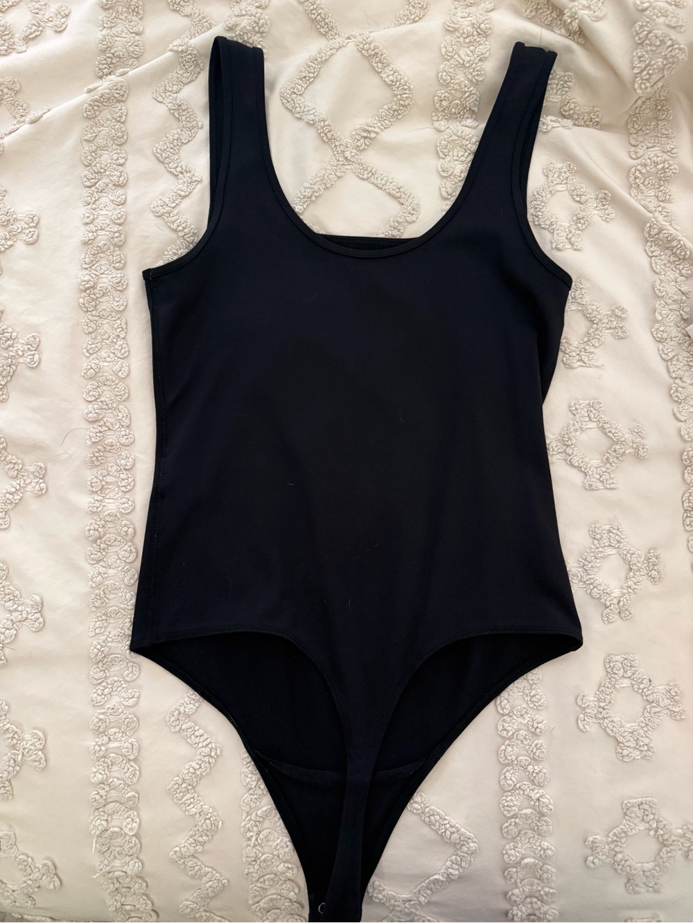 Abercrombie & Fitch Black Scoop Neck Bodysuit